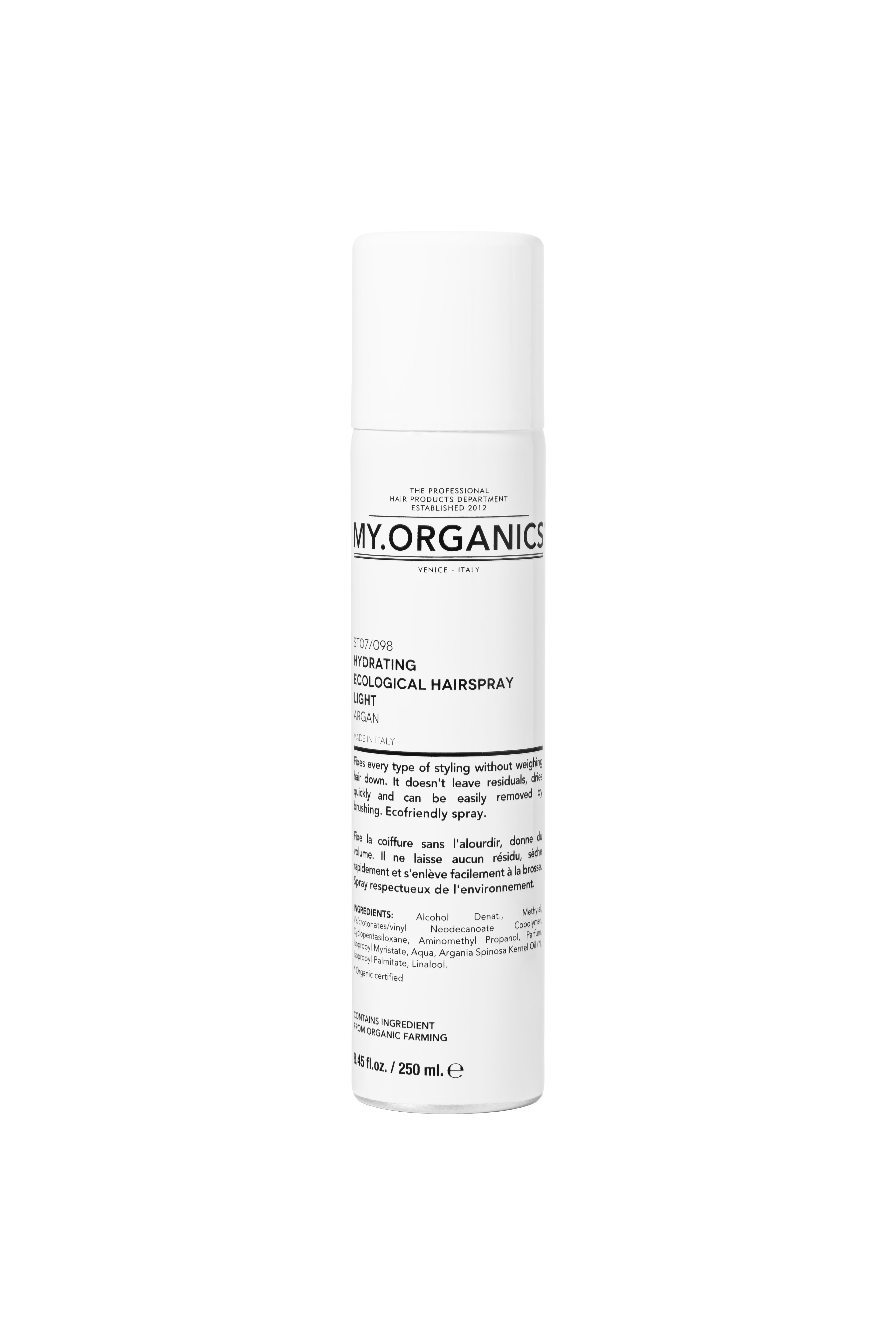 Organic Hydrating Ecological Hairspray Light